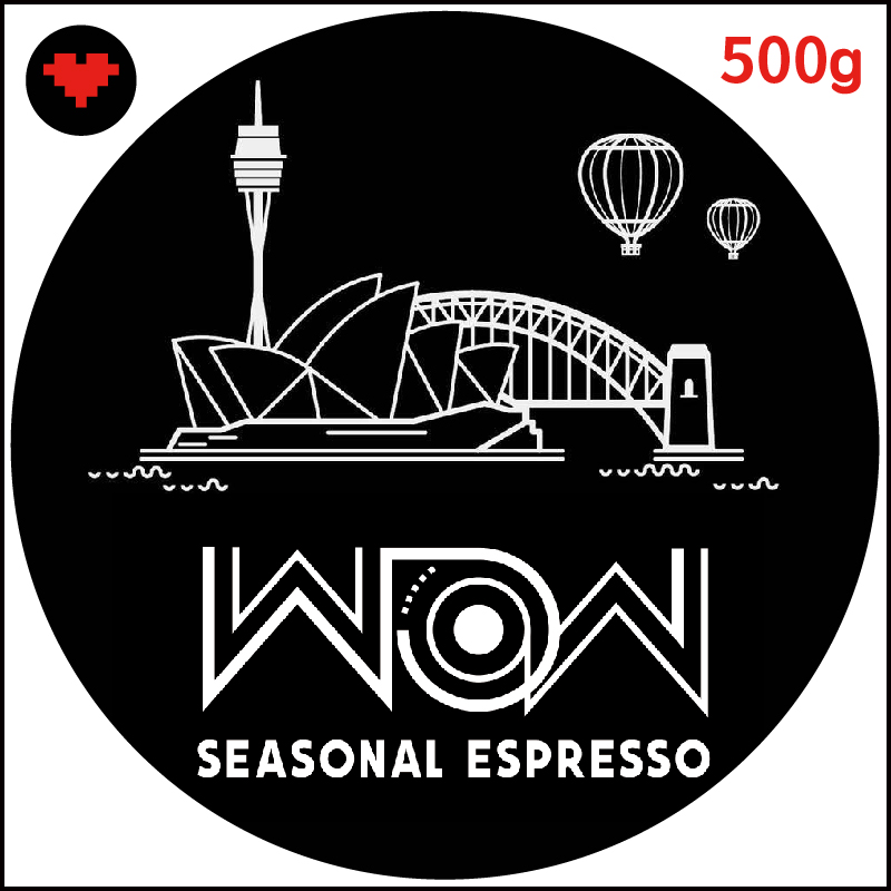 捌比特 澳洲季节拼配 WOW ESPRESSO 深烘焙 咖啡豆 500g