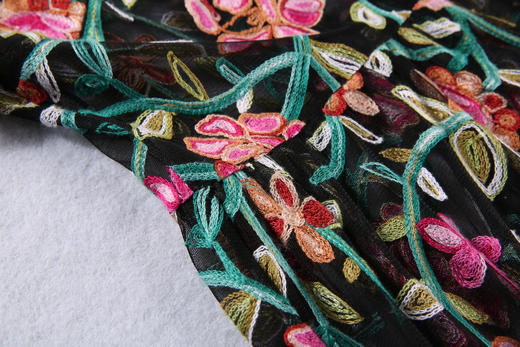 黑色连衣裙1SH7811--鲜花盛开的花园1--《生命之美—梵高的花园》 商品图6