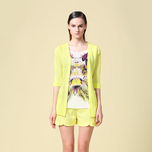 黄色、黑色、白色针织衫2E7321 商品图2