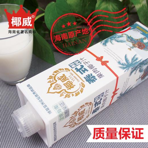 椰威椰子汁 海南特产 椰威泰式果肉生榨椰子汁 1L/瓶  一箱6瓶 商品图1