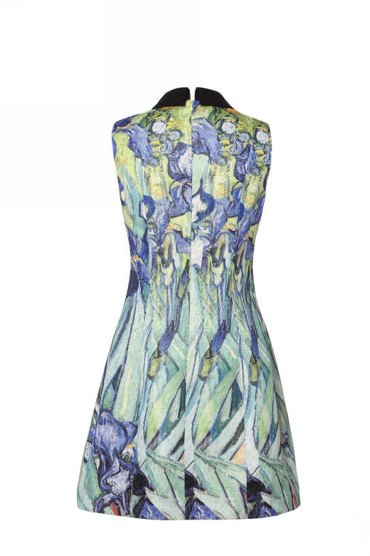 【伯妮斯茵】文艺复古印花设计短款无袖连衣裙  3S7441 商品图4