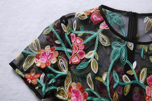 黑色连衣裙1SH7811--鲜花盛开的花园1--《生命之美—梵高的花园》 商品图8