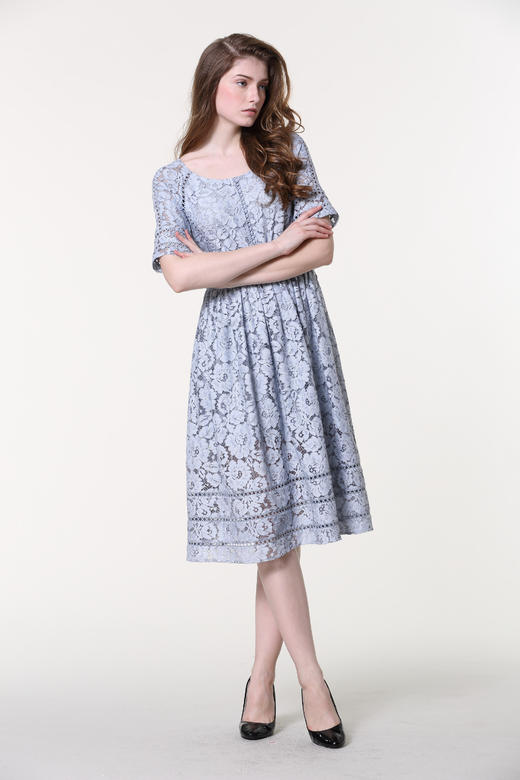 1S7811--灰色连衣裙--《智慧之光--波斯艺术》《来通艺术》 商品图2