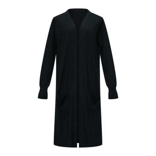 精纺真丝羊绒长款开衫 商品图4