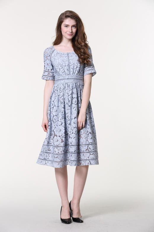 1S7811--灰色连衣裙--《智慧之光--波斯艺术》《来通艺术》 商品图1