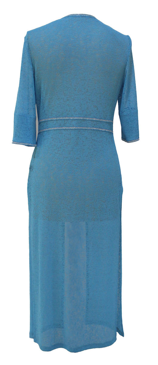 【伯妮斯茵】172D049--蓝色风衣--天青石金耳环--《太阳之子--印加》 商品图6