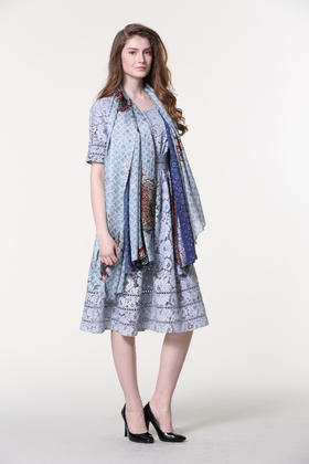 1S7811--灰色连衣裙--《智慧之光--波斯艺术》《来通艺术》