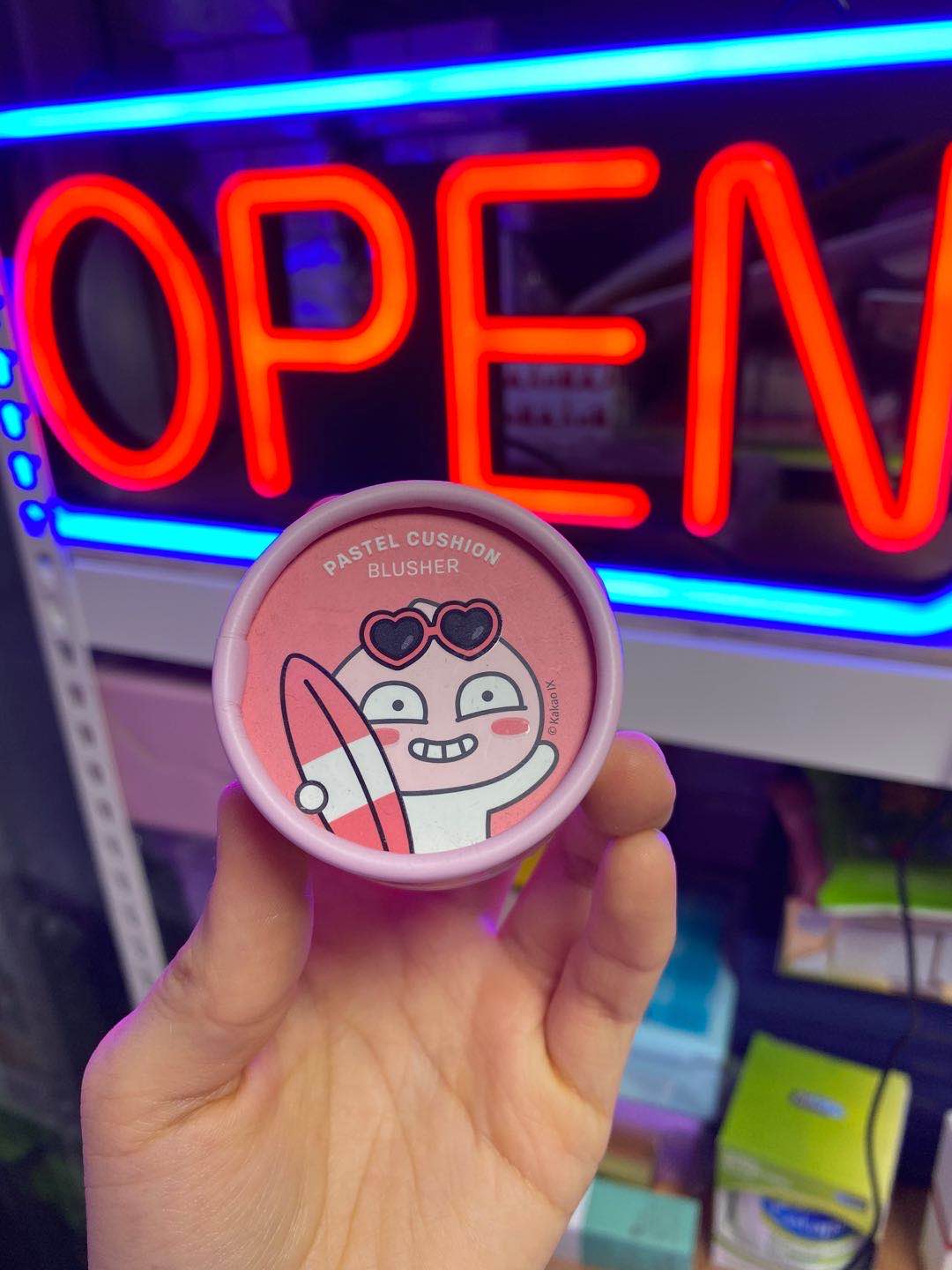 网红韩国Thefaceshop/菲诗小铺 Kakao小桃桃腮红 very very pinkJPY带授权招加盟代理