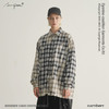 ATTEMPT 19AW-SHI0701 不对称破坏落色格纹法兰绒衬衫 商品缩略图2