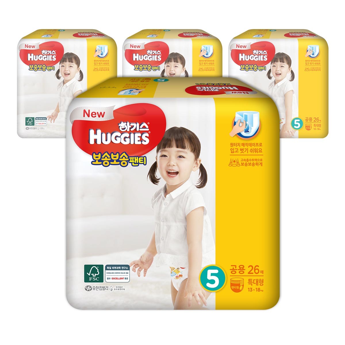 Huggies 好奇蓬松透气型纸尿裤5阶段 通用款 26片 项目编号620211JPY带授权招加盟代理