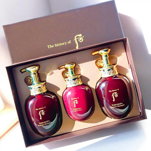 【跨境】whoo后 spa津率享 洗护套盒 洗发水350ml*2 护发素220ml