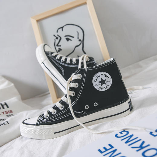 经典款帆布鞋男鞋韩版情侣鞋子ulzzang潮学生板鞋 商品图1