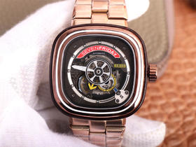 SV七个星期五，原装316L不锈钢表带，市场最高版本，男士腕表，自动机械机芯，钢表带+送皮表带，密底。