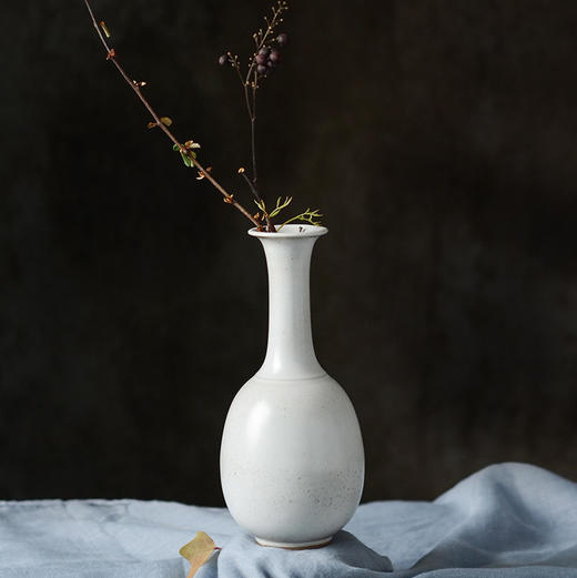 插花器陶瓷花瓶花器仿古陶瓷花瓶复古花瓶两色