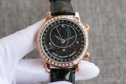 YL百达翡丽 超级复杂功能计时系列 星空6104天月款日内瓦苍穹系列，你可想象把星空佩戴在腕上吗？这款星空腕表独具特别星象功能 商品图0