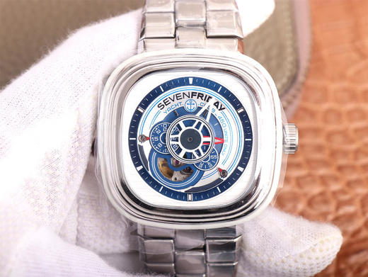 SV七个星期五，原装316L不锈钢表带，市场最高版本，男士腕表，自动机械机芯，钢表带+送皮表带，密底。 商品图0