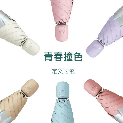 左都QQ糖钛银超级钛防晒五折全自动晴雨遮阳伞 商品图1