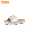 商场同款 | Safiya/索菲娅鞋子女夏季款防水台时尚外穿商场同款凉拖鞋女鞋SF82110250 商品缩略图0