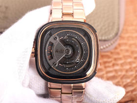 SV七个星期五，原装316L不锈钢表带，市场最高版本，男士腕表，自动机械机芯，钢表带+送皮表带，密底。