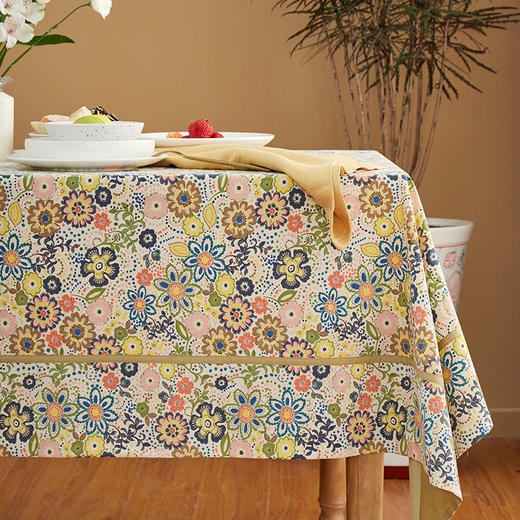 阳春小镇桌布餐桌布长方形家用桌布北欧布艺日式茶几桌布ins 商品图3