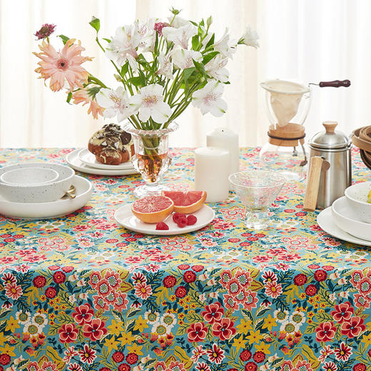 阳春小镇桌布北欧田园餐桌布长方形家用餐桌布茶几桌布餐桌布ins 商品图2