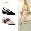 商场同款 | Safiya/索菲娅时尚格子中跟凉鞋都市尖头2019单鞋SF91114111 商品缩略图2