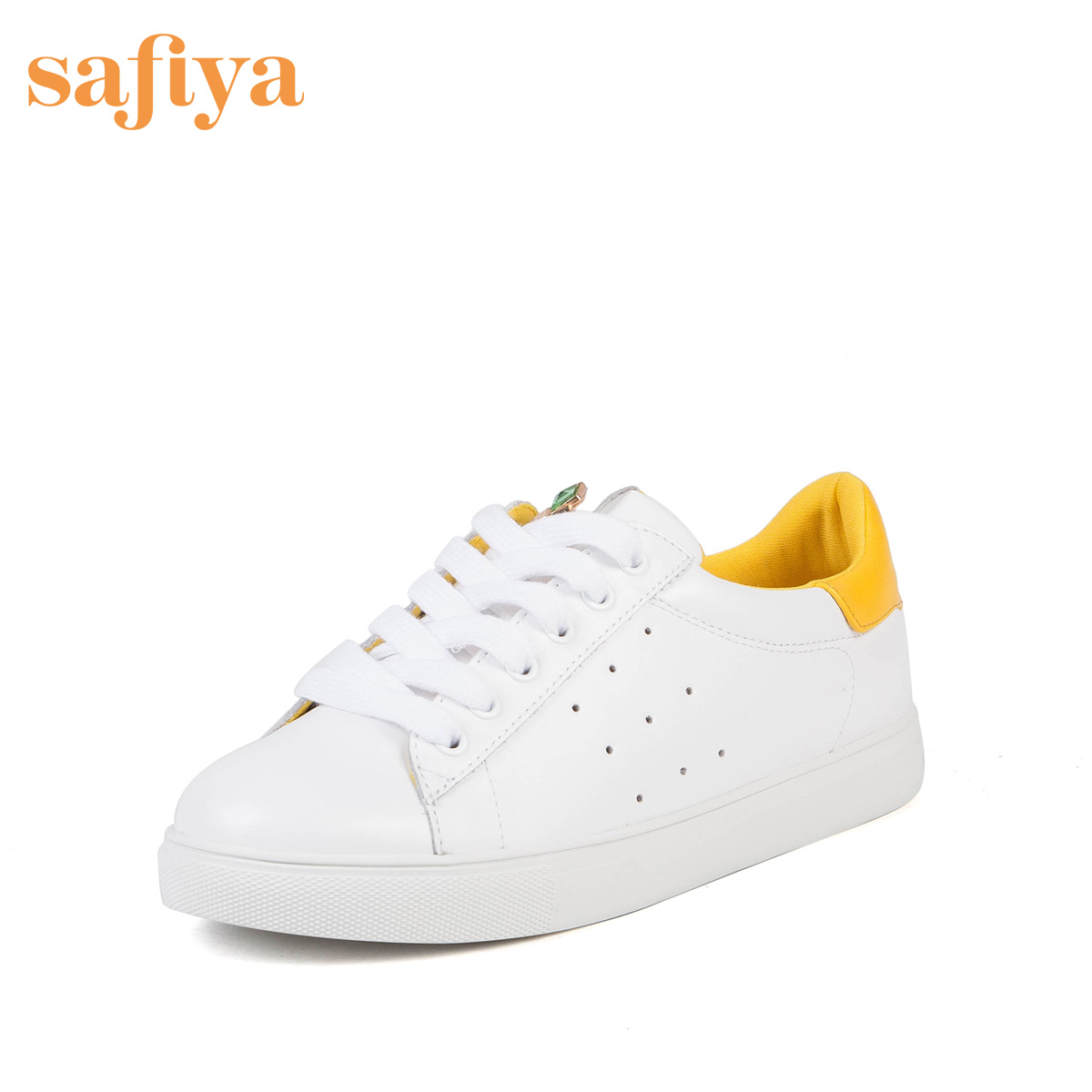 商场同款 | Safiya/索菲娅时尚潮流单鞋女平底休闲舒适小白鞋SF91112027