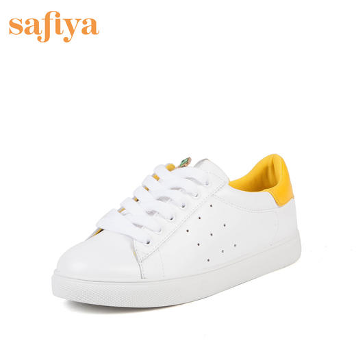 商场同款 | Safiya/索菲娅时尚潮流单鞋女平底休闲舒适小白鞋SF91112027 商品图0