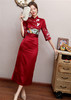 QZ-19799中国风气质女神范衣服蚀骨旗袍 商品缩略图1