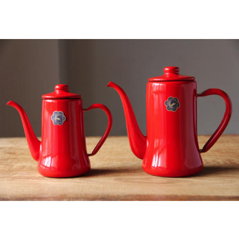 野田珐琅｜月兔印咖啡壶｜红色 商品图3