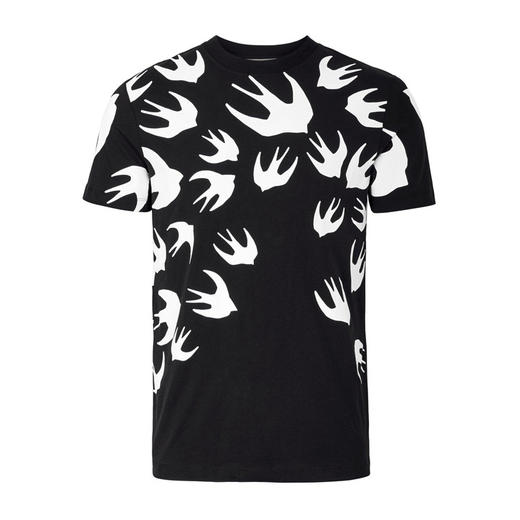 MCQ 麦昆 男士纯棉圆领燕子短袖T恤 277605 RLT71 1000 商品图0