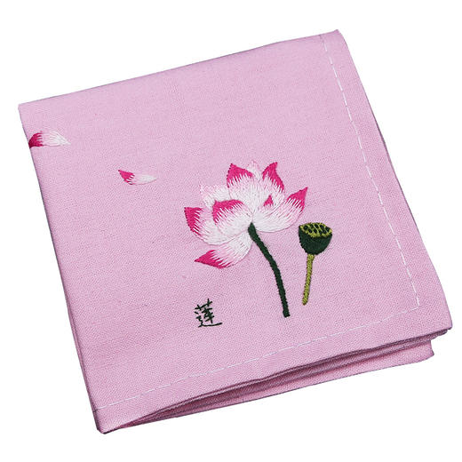 古风刺绣手帕diy材料包手工制作礼物自制初学入门手绢绣花套件