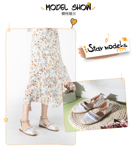 商场同款 | Safiya/索菲娅一字带渔夫民族风单鞋2019春季渔夫鞋SF91114010 商品图2