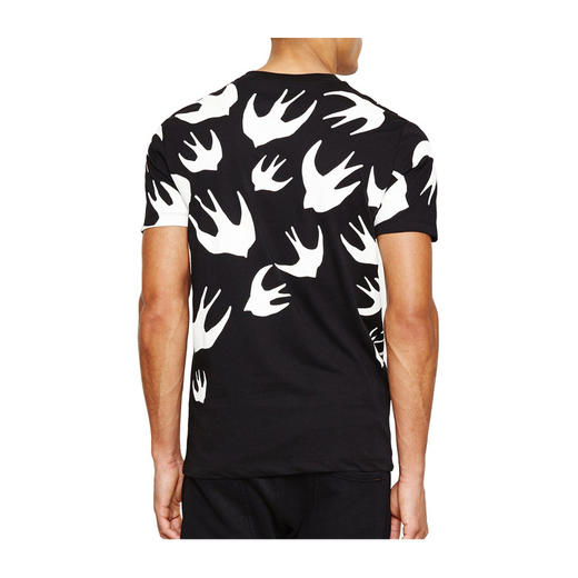 MCQ 麦昆 男士纯棉圆领燕子短袖T恤 277605 RLT71 1000 商品图2