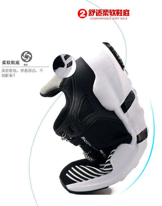 FY-3929新款儿童透气舒适学步鞋减震防滑运动鞋 商品图3