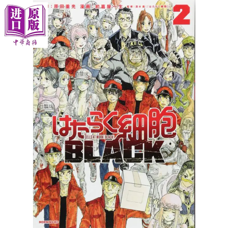 中商原版 工作细胞black 2 日文原版はたらく細胞black 2 モーニングkc 清水茜