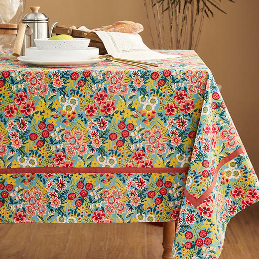 阳春小镇桌布北欧田园餐桌布长方形家用餐桌布茶几桌布餐桌布ins 商品图1