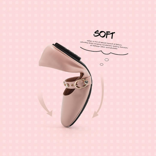 商场同款 | Safiya/索菲娅春秋芭蕾舞女鞋方头平跟玛丽珍单鞋SF91111067 商品图4