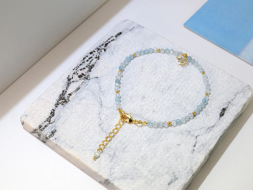 【小确幸】海蓝宝手链 夏日点缀 小众原创设计 商品图2