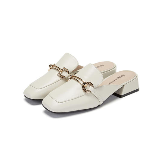 西村名物春款方头平跟穆勒拖X29AH15851 商品图1