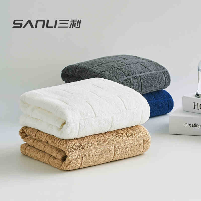 三利塔罗抗菌浴巾纯棉家用男女情侣儿童婴儿毛巾柔软吸水速干裹巾