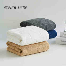三利塔罗抗菌浴巾纯棉家用男女情侣儿童婴儿毛巾柔软吸水速干裹巾