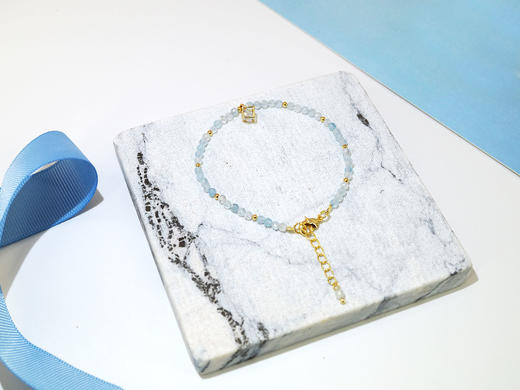 【小确幸】海蓝宝手链 夏日点缀 小众原创设计 商品图1