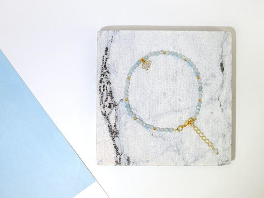 【小确幸】海蓝宝手链 夏日点缀 小众原创设计 商品图3