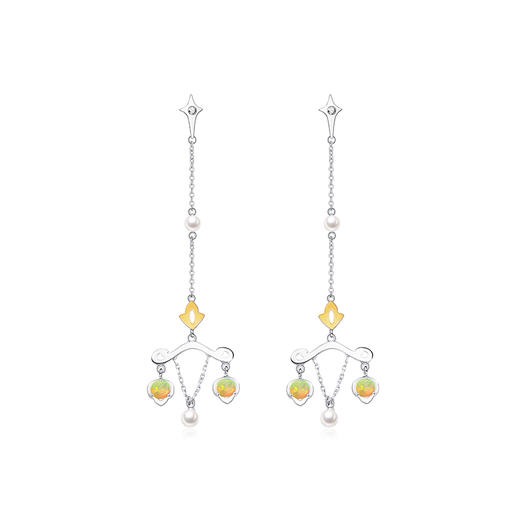 【熙】守护十二星座 天秤·耳饰 18K金钻石项链 商品图0