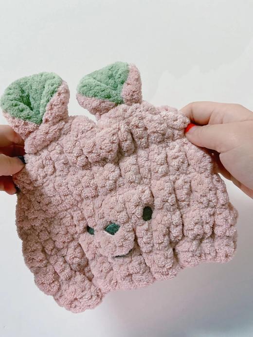 【4天内发货】 给孩子准备的干发帽 微笑菠萝格干发帽2个组.速干吸水 商品图8