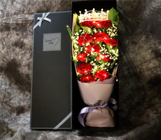 生如夏花---11支康乃馨花束礼盒5选1 商品图6