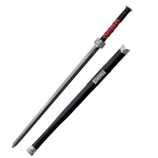 青龙剑 汉剑 大汉剑 汉唐宝剑 花纹钢刀剑 龙泉沈广隆硬剑  未开刃 商品图5