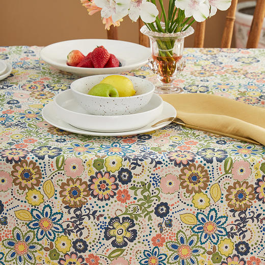 阳春小镇桌布餐桌布长方形家用桌布北欧布艺日式茶几桌布ins 商品图1
