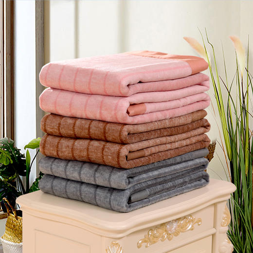 色织提花蚕丝绒毯 BL1822T 商品图1